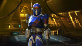 An image of the outfit 'Blue Mandalorian'